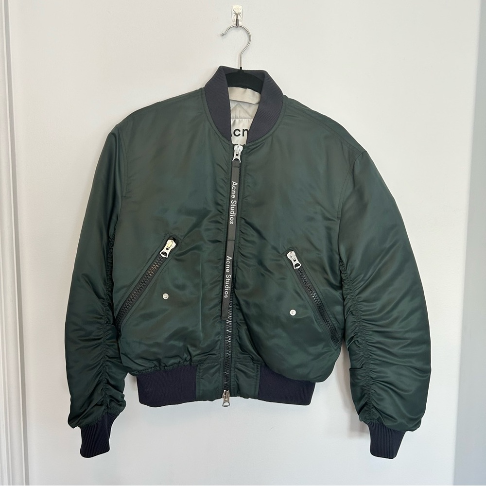 Classic bomber jacket steel blue